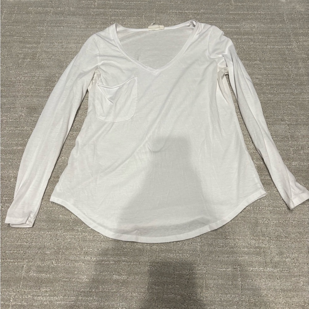 White Crow Asymmetrical White Blouse